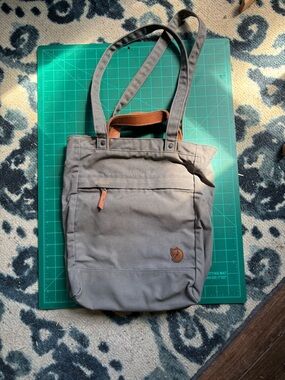 Fjallraven Gray Canvas Tote-Pack